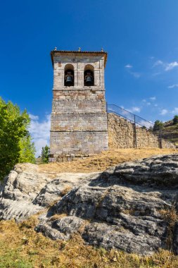 Aziz Justus ve Papaz, Olleros de Pisuerga (Iglesia de los Santos Justo y Pastor), Aguilar de Campoo, Castilla y Leon, İspanya