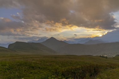 Dolomites, İtalya 'da Passo Giau yakınlarındaki manzara