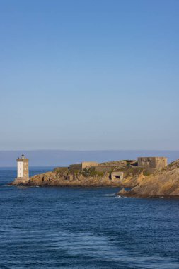 Le Conquet with Phare de Kermorvan, Brittany, Fransa