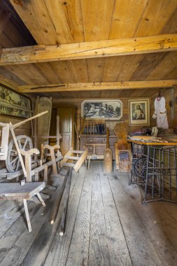 Old wooden village house, Hervartov near Bardejov, Slovakia