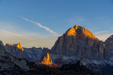 Giau Pass (Passo Giau), Dolomites Alps, Güney Tyrol, İtalya