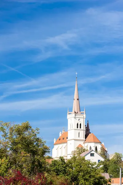 stock image church of Saint James in Konice, Znojmo Region, Czech Republic