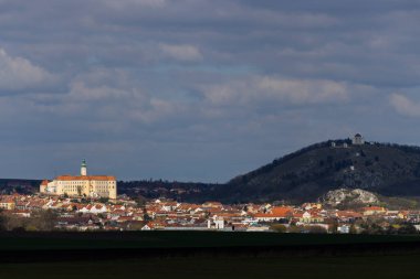 Mikulov castle and town, Southern Moravia, Czech Republic clipart