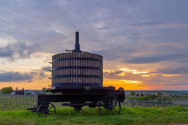 Old wine press near Vougeot, Cote de Nuits, Burgundy, France