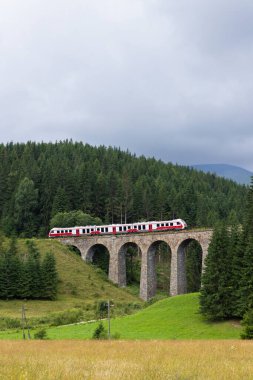 Telgart, Horehronie, Slovakya yakınlarındaki Chramossky köprüsü.