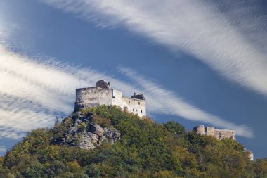 Aggstein castle ruins (Burgruine Aggstein), Wachau, UNESCO site, Lower Austria, Austria clipart