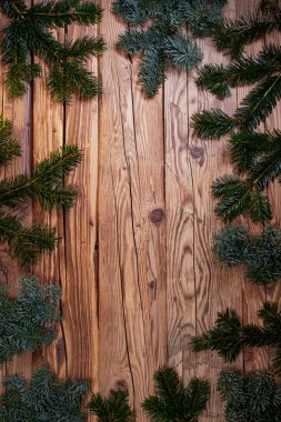 Geleneksel Çek Noel arkaplanı tahta üzerinde