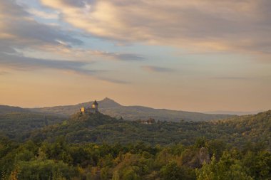 Somoska castle on Slovakia Hungarian border clipart