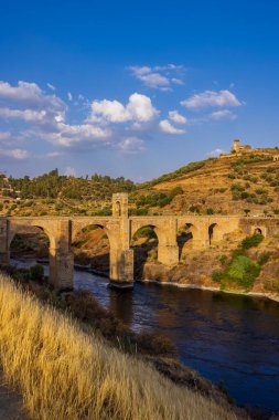 Alcantara Köprüsü (Puente de Alcantara) Roma köprüsü, Alcantara, Extremadura, İspanya