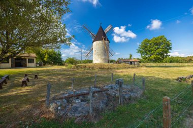 Vensac yel değirmeni, Gironde departmanı, Yeni Aquitaine, Fransa