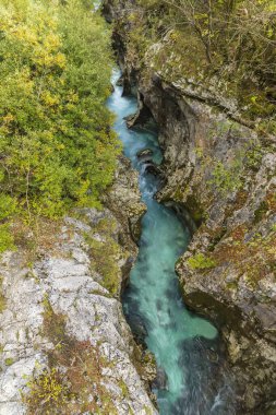 Great Soca Gorge (Velika korita Soce), Triglavski Ulusal Parkı, Slovenya