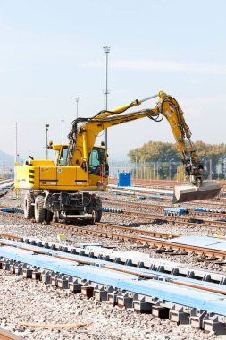 Zilina, Slovakya 'daki tren rayları