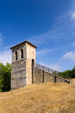 Aziz Justus ve Papaz, Olleros de Pisuerga (Iglesia de los Santos Justo y Pastor), Aguilar de Campoo, Castilla y Leon, İspanya
