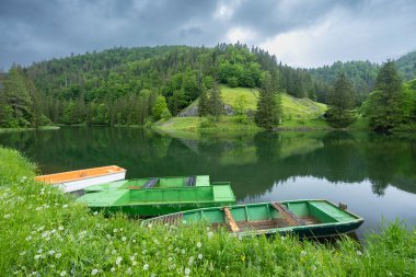 Dedinky ve Stratena yakınlarındaki Hnilec nehri, Slovakya Ulusal Parkı Cenneti,