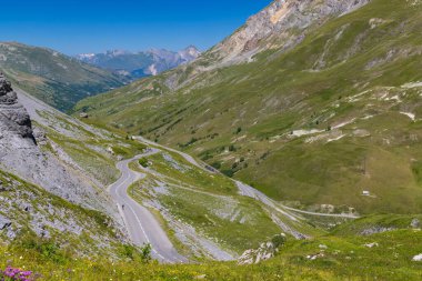 Col du Galibier yakınlarındaki manzara, Hautes-Alpes, Fransa