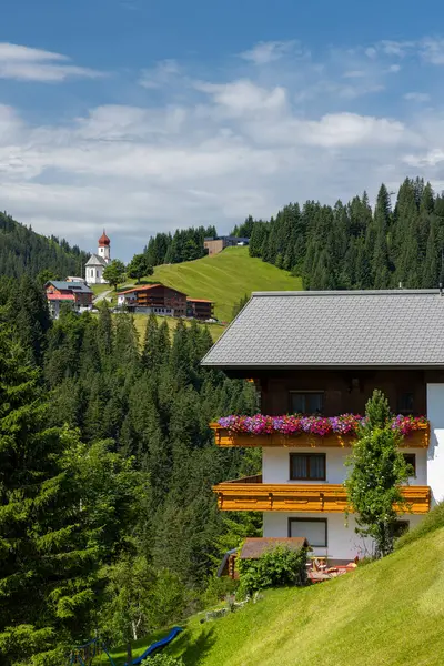 stock image Antoniuskapelle near Bach and Dorf, Reutte district, Tyrol, Austria