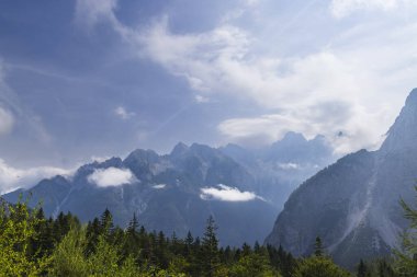 Landscape near Vrsic, Triglavski national park, Slovenia clipart