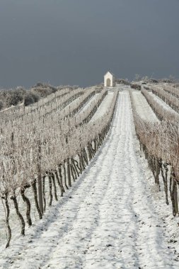 Hnanice yakınlarındaki Calvary, Znojmo bölgesi, Güney Moravya, Çek Cumhuriyeti