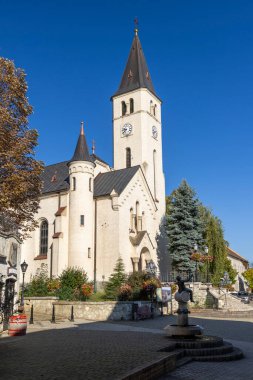 Tokaj kasabasının merkez meydanı, Tokaj bölgesi, UNESCO bölgesi, Great Plain, Kuzey Macaristan