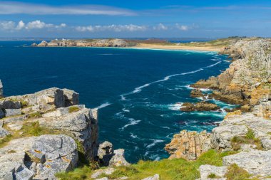 Pen-Hir Burnu (Pointe de Pen-Hir), Camaret-sur-Mer, Crozon, Brittany, Fransa