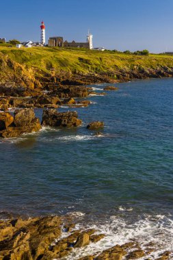 Saint-Mathieu Deniz Feneri, Plougonvelin 'deki Pointe Saint-Mathieu, Finistere, Fransa