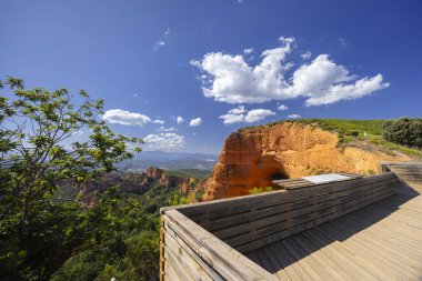 Las Medulas (Monumento Natural de Las Medulas), Ponferrada yakınlarındaki Roma altın madeni, UNESCO dünya mirası bölgesi, Kastilya ve Leon, İspanya