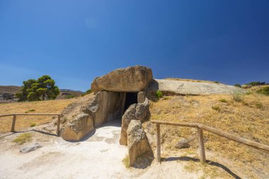 Dolmen de Menga from the 3rd millennium BCE, UNESCO site, Antequera, Spain
