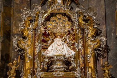 The Infant Jesus of Prague in Church of Our Lady Victorious, Prague, Czech Republic clipart