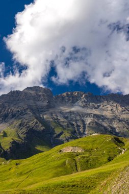 Lac du Mont Cenis yakınlarındaki manzara, Savoy, Fransa