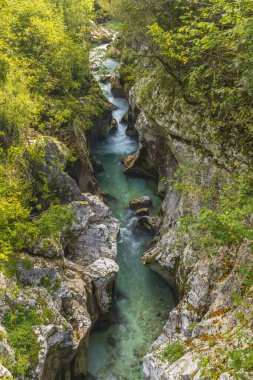 Great Soca Gorge (Velika korita Soce), Triglavski Ulusal Parkı, Slovenya