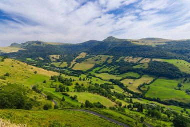 Landscape near Puy Mary, Cantal, Auvergne-Rhone-Alpes region, France clipart