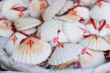 St. James Yolu 'nun sembolü, St. Jacob' un kabuğu.