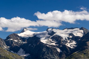 Col de l 'Iseran yakınlarındaki manzara, Savoy, Fransa