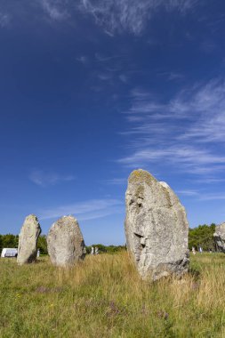 Carnac, Morbihan, Brittany, Fransa 'da Ayakta Duran Taşlar (veya Menhirs)