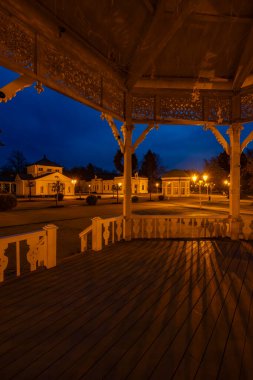 Frantiskovy lazne spa town during evening, UNESCO World Heritage Site, Western Bohemia, Czech Republic clipart