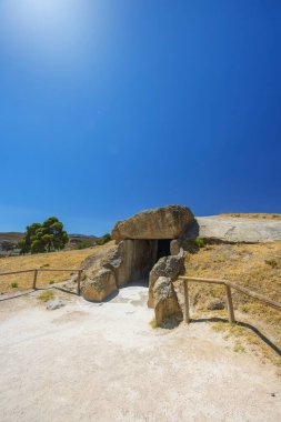 Dolmen de Menga from the 3rd millennium BCE, UNESCO site, Antequera, Spain