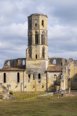 Grande-Sauve Abbey, UNESCO sitesi, La Sauve yakınlarındaki Benedictine manastırı, Aquitaine, Gironde, Fransa