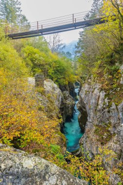 Great Soca Gorge (Velika korita Soce), Triglavski national park, Slovenia clipart