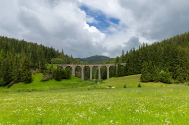 Telgart, Horehronie, Slovakya yakınlarındaki Chramossky köprüsü.