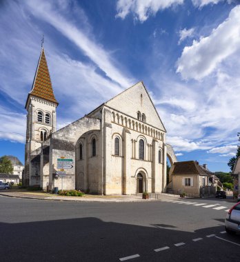 Saint-Pierre church, Preuilly-sur-Claise, Indre-et-Loire, Val de Loire, France clipart