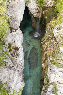 Great Soca Gorge (Velika korita Soce), Triglavski Ulusal Parkı, Slovenya