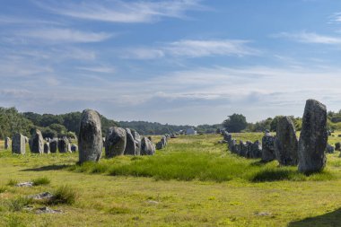 Carnac, Morbihan, Brittany, Fransa 'da Ayakta Duran Taşlar (veya Menhirs)