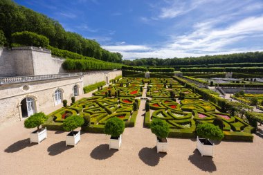 Chateau de Villandry, UNESCO Dünya Mirası Sitesi, Villandry, Indre-et-Loire, Pays de la Loire, Fransa