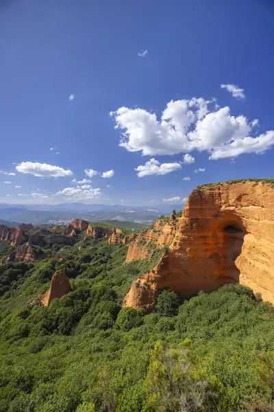 Las Medulas (Monumento Natural de Las Medulas), Ponferrada yakınlarındaki Roma altın madeni, UNESCO dünya mirası bölgesi, Kastilya ve Leon, İspanya