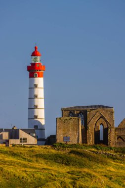 Saint-Mathieu Deniz Feneri, Plougonvelin 'deki Pointe Saint-Mathieu, Finistere, Fransa