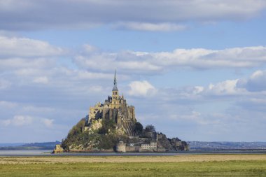 Mont Saint Michel, UNESCO sitesi, Normandiya, Fransa