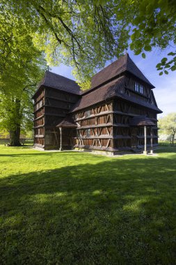 Antik ahşap Hronsek Kilisesi, UNESCO alanı, Slovakya