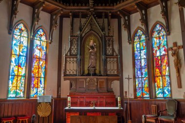 Stary Smokovec, High Tatras, Slovakya 'da Meryem Ana' nın Kusursuz Fikri Kilisesi 'nin içi