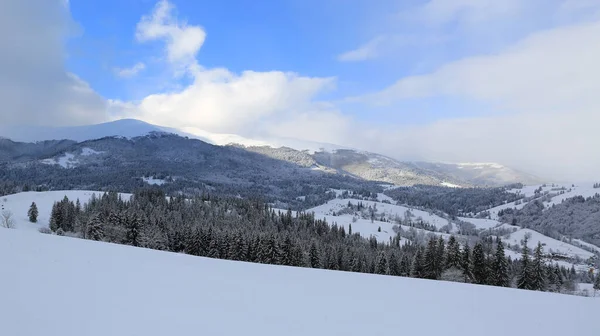 Winter Landscape Carpathians Ukraine — Stock Photo, Image