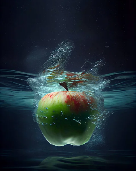 Fresh Apple Splash Water - Stok İmaj